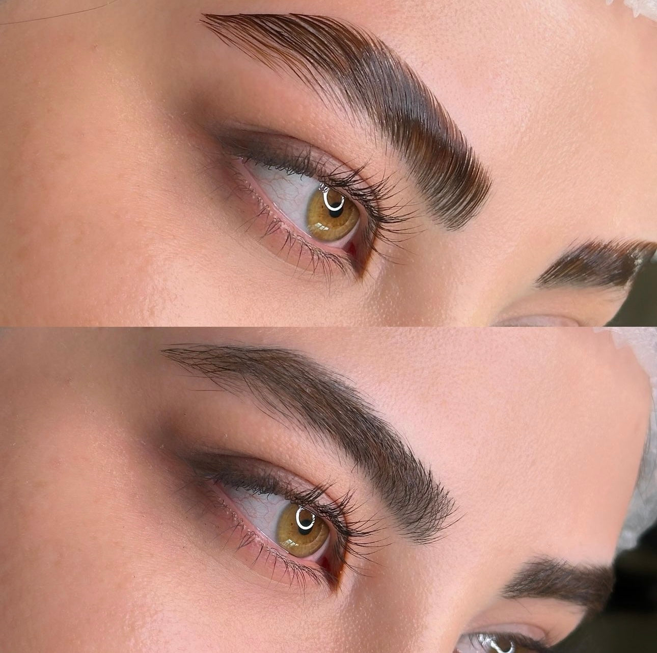 Brow Lamination Before After Image Los Angeles